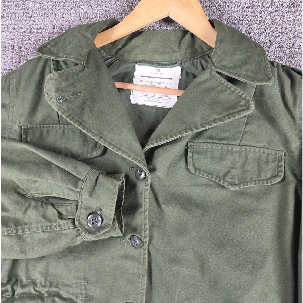 Vintage Alpha Industries M-65 Field Coat Jacket Women's OG-107 Cotton Nylon 12R